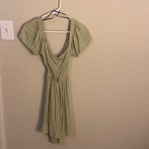 Causal green dress